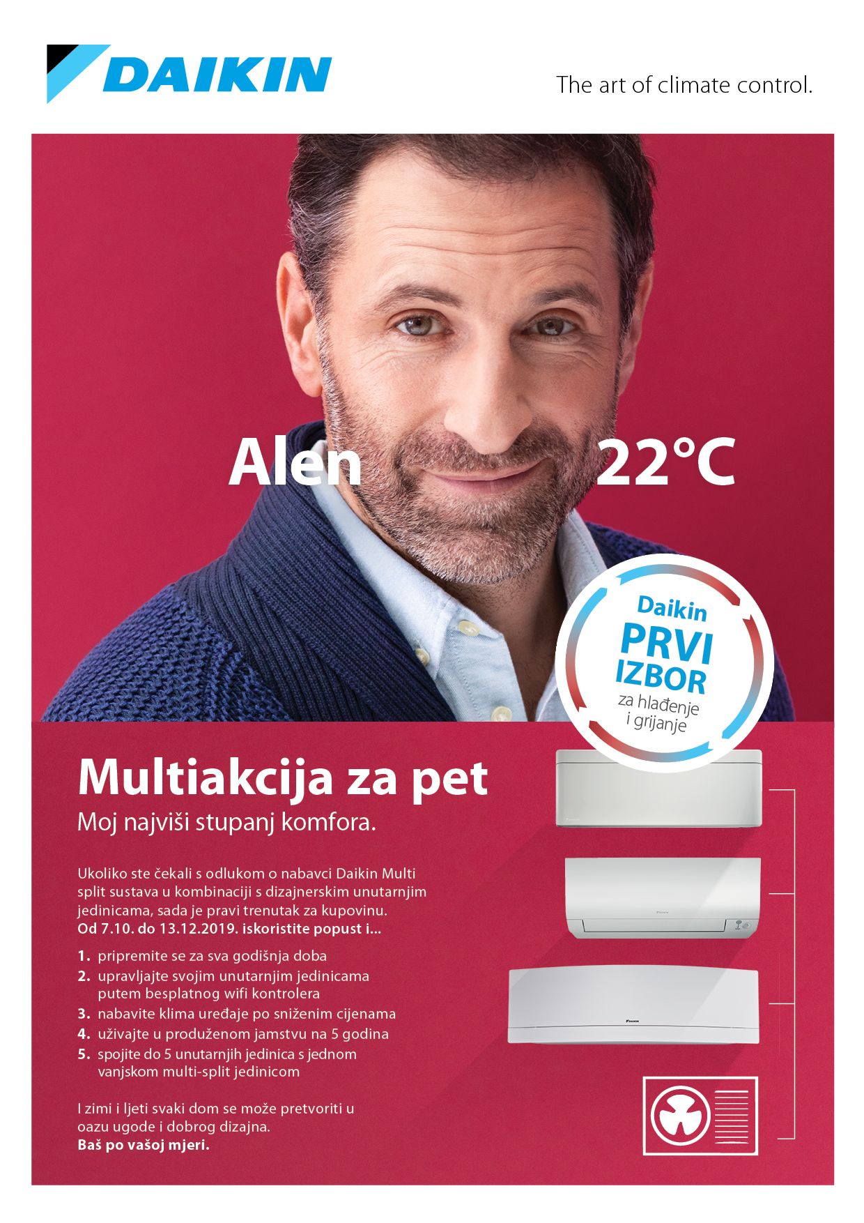 Daikin multi akcija za pet Daikin multi akcija za pet