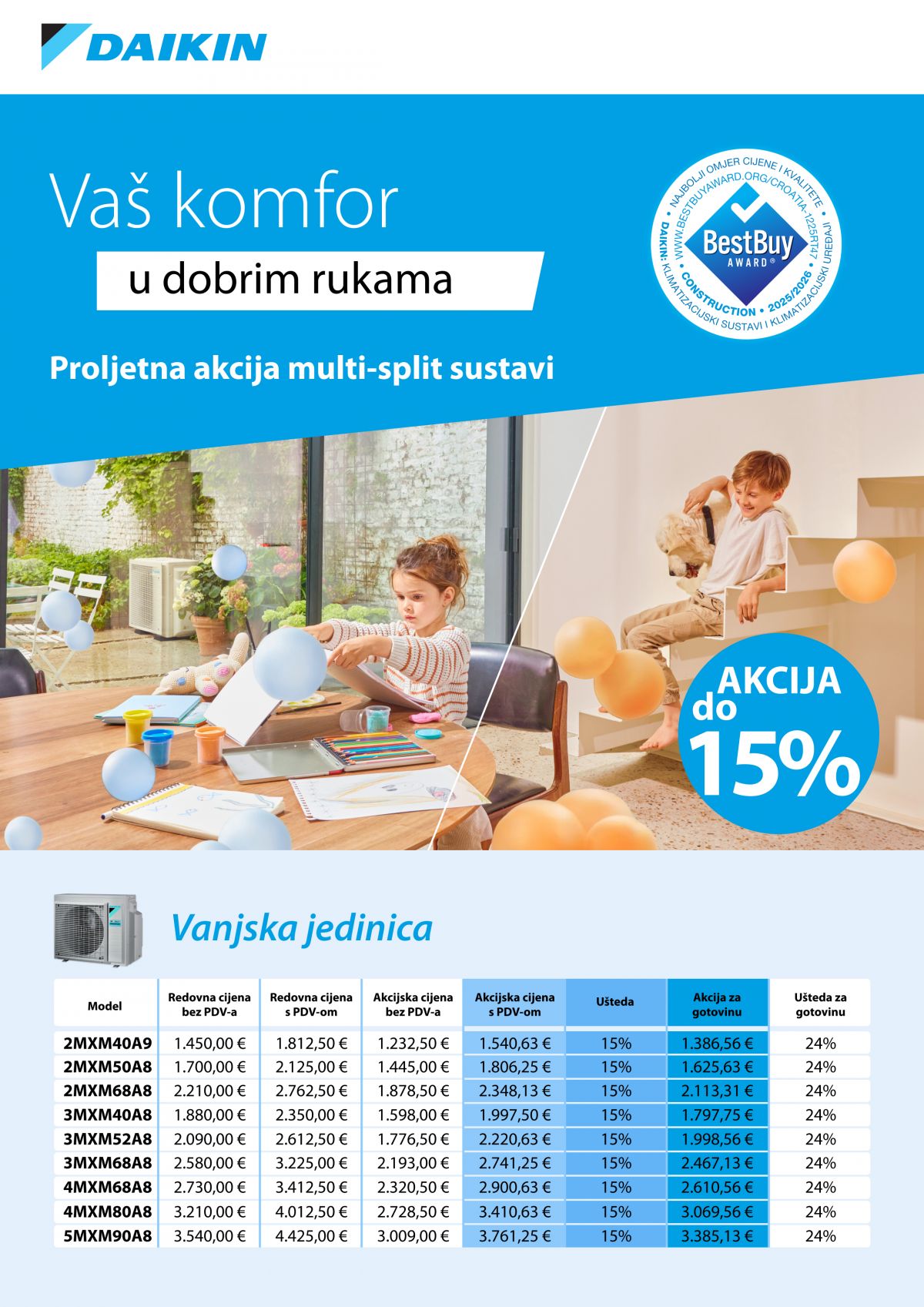 Daikin multi akcija 2026