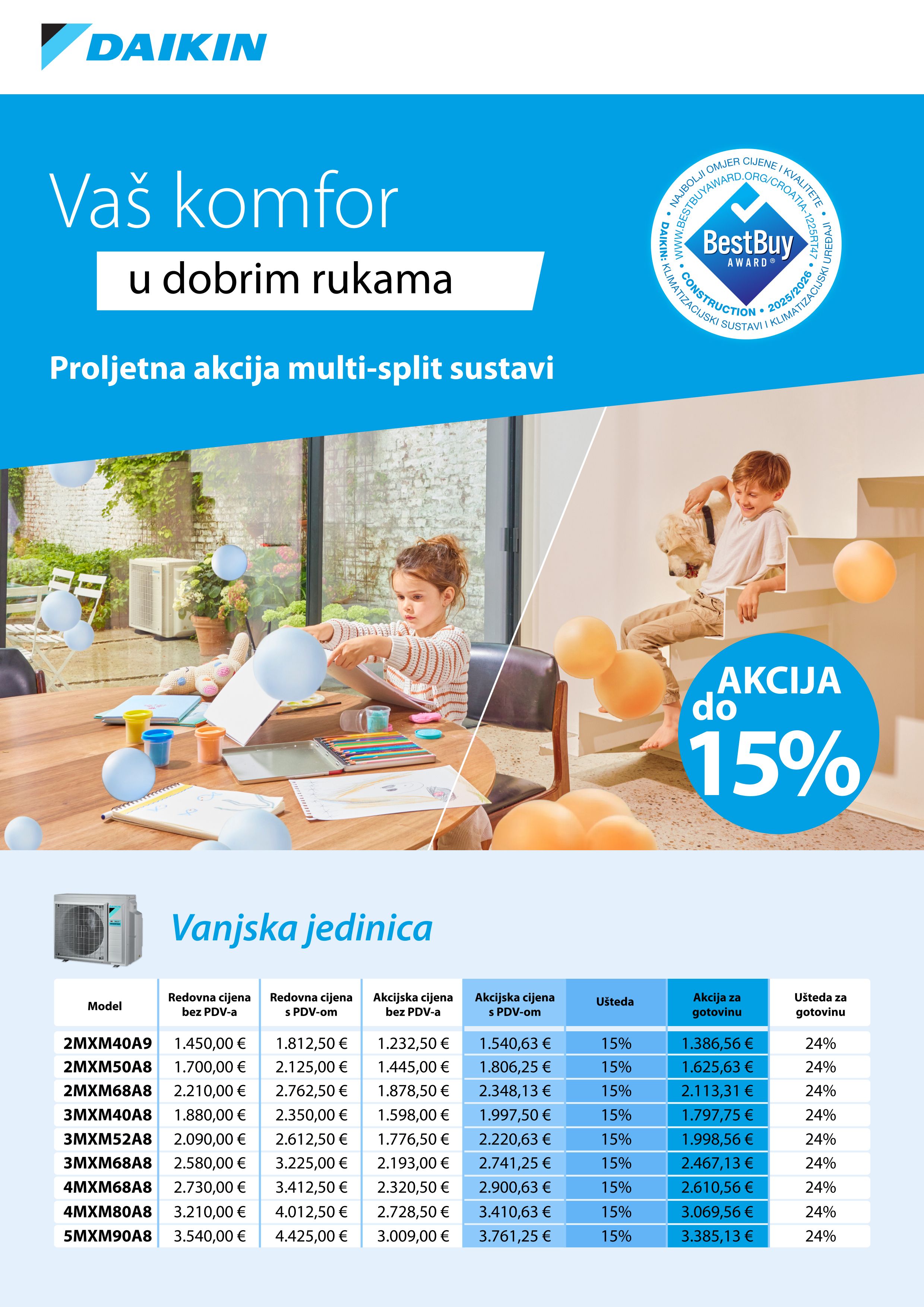 Daikin multi akcija 2026
